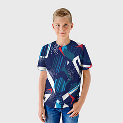 Футболка детская Абстрактный фон с пятнистым узором, цвет: 3D-принт — фото 2