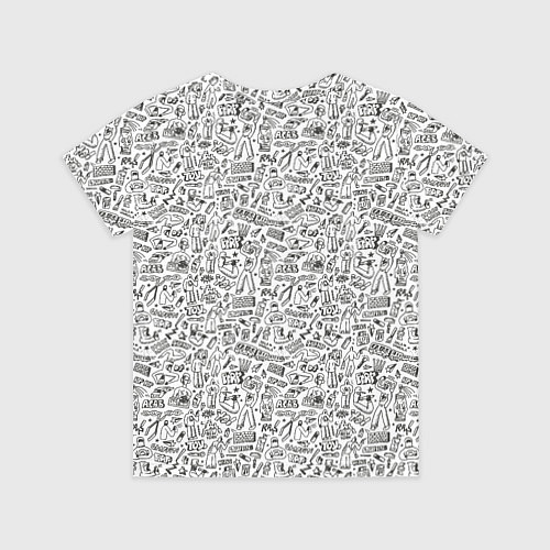 Детская футболка Дудл граффити рэперское - паттерн / 3D-принт – фото 2