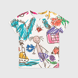 Футболка детская Детский принт, цвет: 3D-принт