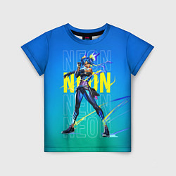 Футболка детская Neon Valorant, цвет: 3D-принт