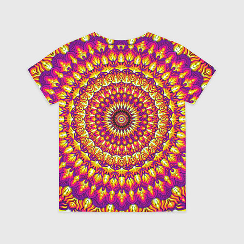 Детская футболка Мандала пурпурного пламени / 3D-принт – фото 2