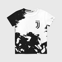 Футболка детская Juventus smoke black fire, цвет: 3D-принт