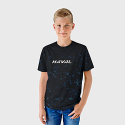 Футболка детская Haval чёрно-синий, цвет: 3D-принт — фото 2
