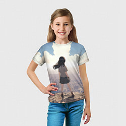 Футболка детская Девушка аниме, цвет: 3D-принт — фото 2