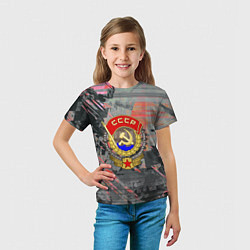 Футболка детская СССР краски ретро, цвет: 3D-принт — фото 2