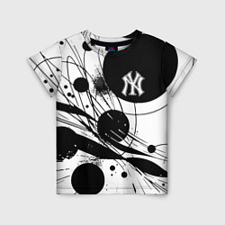 Футболка детская New York Yankees baseball team - abstraction, цвет: 3D-принт