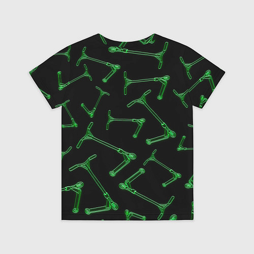 Детская футболка Неоновые самокаты / 3D-принт – фото 2