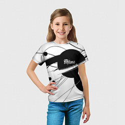 Футболка детская Milano - fashion abstraction, цвет: 3D-принт — фото 2