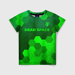 Футболка детская Dead Space - green gradient посередине, цвет: 3D-принт