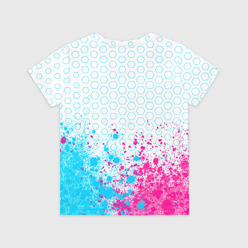 Детская футболка Deadlock neon gradient style посередине / 3D-принт – фото 2