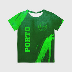 Футболка детская Porto - green gradient вертикально, цвет: 3D-принт