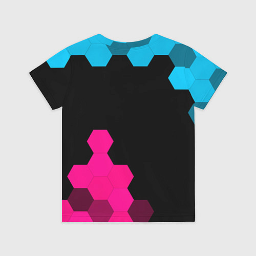 Детская футболка Deadlock - neon gradient вертикально / 3D-принт – фото 2
