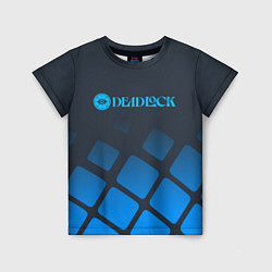 Футболка детская Deadlock синий логотип, цвет: 3D-принт