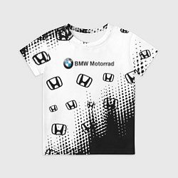 Футболка детская BMW x honda pattern, цвет: 3D-принт