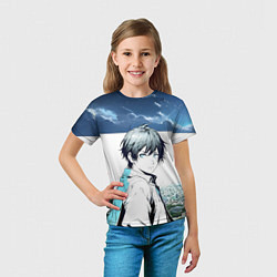 Футболка детская Аниме город, цвет: 3D-принт — фото 2