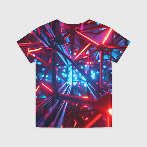 Детская футболка Неоновые трубки / 3D-принт – фото 2