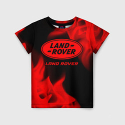 Футболка детская Land Rover - red gradient, цвет: 3D-принт