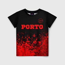 Футболка детская Porto - red gradient посередине, цвет: 3D-принт