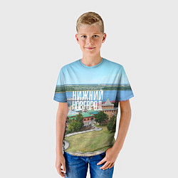 Футболка детская Нижний Новгород кремль, цвет: 3D-принт — фото 2
