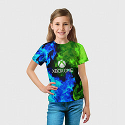 Футболка детская Xbox битва огня, цвет: 3D-принт — фото 2