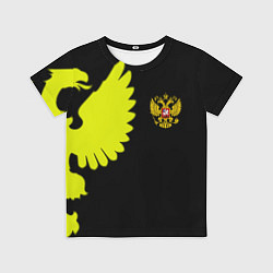 Футболка детская Герб РФ орёл, цвет: 3D-принт
