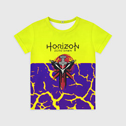 Футболка детская Horizon zero dawn разломы, цвет: 3D-принт