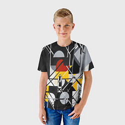 Футболка детская Конструктивизм абстракция, цвет: 3D-принт — фото 2