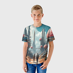 Футболка детская Планета фантастика, цвет: 3D-принт — фото 2
