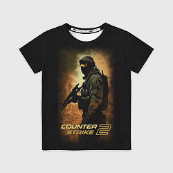 Футболка детская Counter strike спецназовец, цвет: 3D-принт