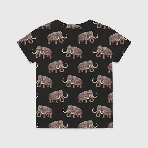 Детская футболка Мамонтовый паттерн / 3D-принт – фото 2