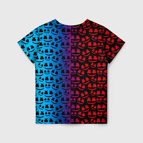 Детская футболка Marshmello gradient / 3D-принт – фото 2