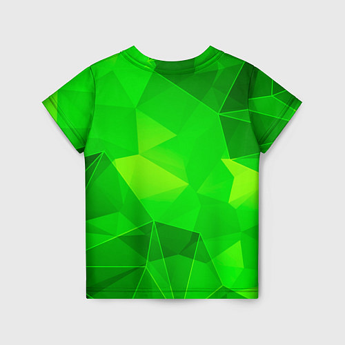 Детская футболка Seventeen green poly / 3D-принт – фото 2