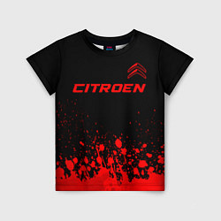 Футболка детская Citroen - red gradient посередине, цвет: 3D-принт