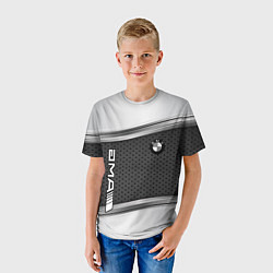 Футболка детская BMW car motors metal, цвет: 3D-принт — фото 2