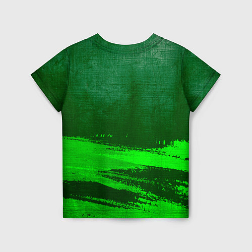 Детская футболка Club Brugge - green gradient посередине / 3D-принт – фото 2