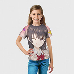 Футболка детская Аля иногда кокетничает со мной по русски Юки, цвет: 3D-принт — фото 2