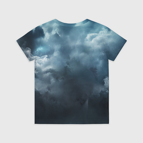 Детская футболка Волк ночью под луной / 3D-принт – фото 2