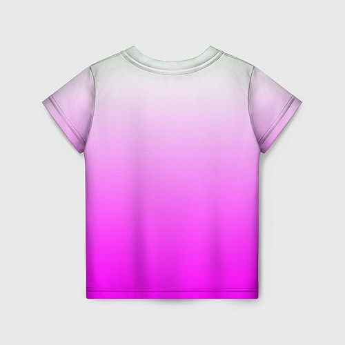 Детская футболка Gradient color pink / 3D-принт – фото 2