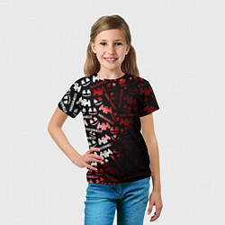 Футболка детская Marshmello краски, цвет: 3D-принт — фото 2