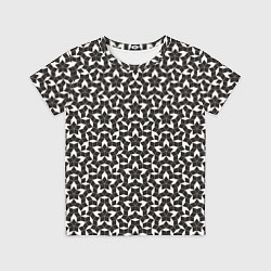 Футболка детская Паттерн Пенроуза: черно-белый, цвет: 3D-принт