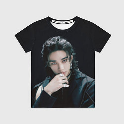 Футболка детская Stray Kids Hyunjin Giant concept, цвет: 3D-принт