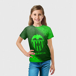Футболка детская Valencia - green gradient, цвет: 3D-принт — фото 2