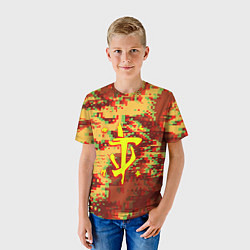 Футболка детская Doom камуфляж глитч, цвет: 3D-принт — фото 2