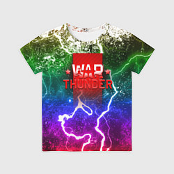 Футболка детская Wartunder неоновые брызги красок, цвет: 3D-принт
