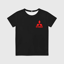 Футболка детская Mitsubishi logo, цвет: 3D-принт