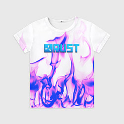 Футболка детская RUST game neon steel, цвет: 3D-принт