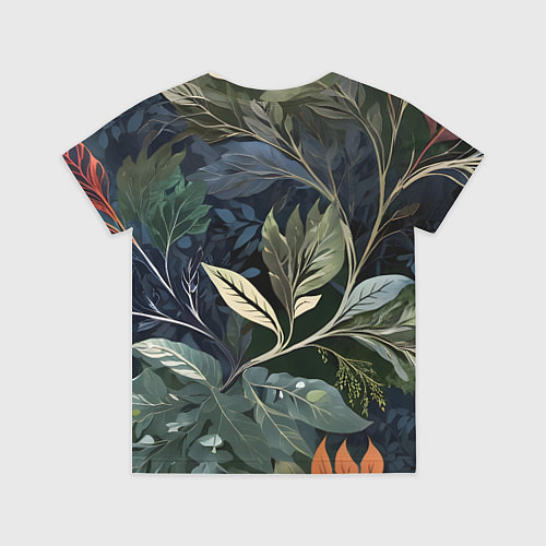 Детская футболка Объемные листья / 3D-принт – фото 2
