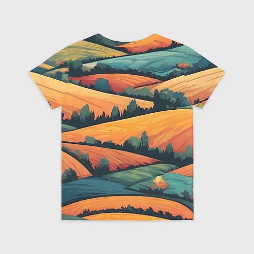 Детская футболка Поля луга / 3D-принт – фото 2