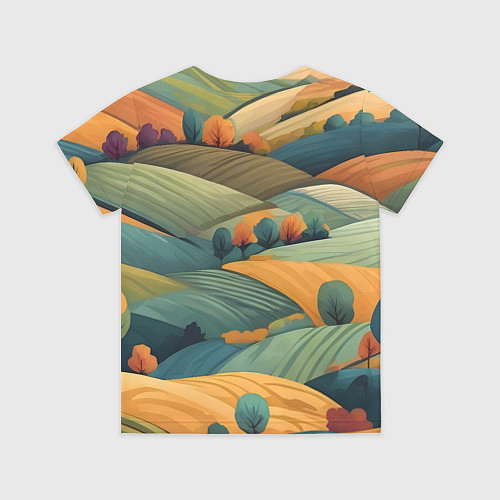 Детская футболка Луга поля / 3D-принт – фото 2