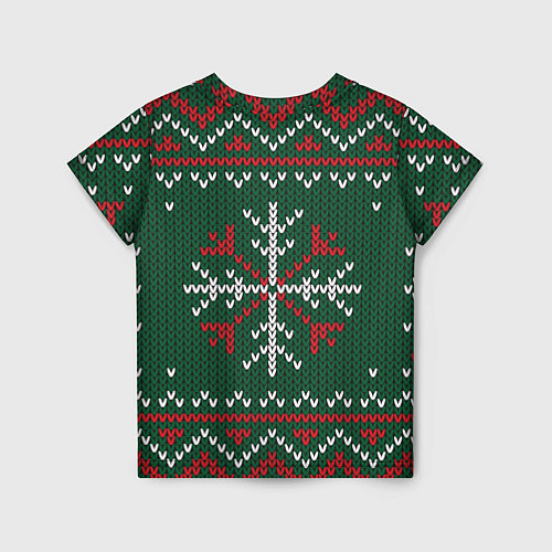 Детская футболка Knitted Snowflake Pattern / 3D-принт – фото 2
